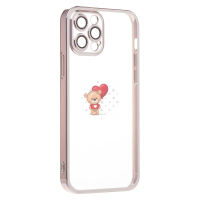 Чехол-накладка для Apple iPhone 12 Pro Max (серебяный) - PC073 с закрытой камерой