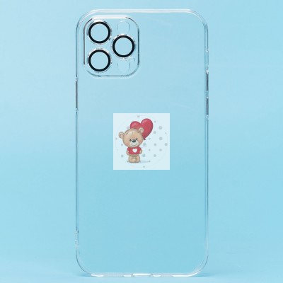 Чехол-накладка для Apple iPhone 12 Pro Max (прозрачный) - PC073 с закрытой камерой Чехол-накладка для Apple iPhone 12 Pro Max (прозрачный) - PC073 с закрытой камерой