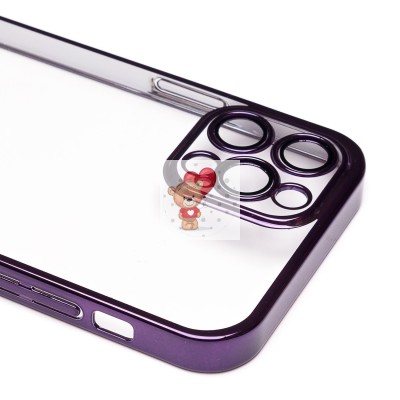 Чехол-накладка для Apple iPhone 12 Pro Max (фиолетовый) - PC073 с закрытой камерой