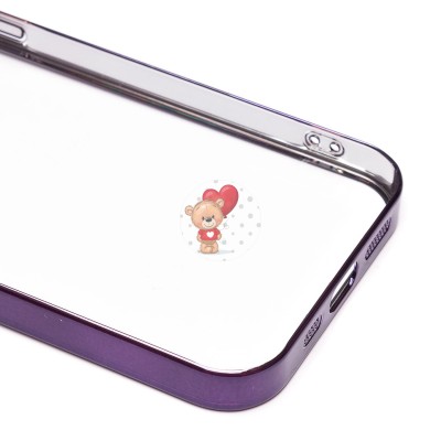 Чехол-накладка для Apple iPhone 12 Pro Max (фиолетовый) - PC073 с закрытой камерой