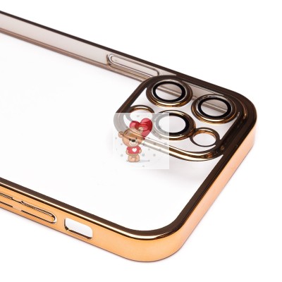 Чехол-накладка для Apple iPhone 12 Pro Max (желтый) - PC073 с закрытой камерой