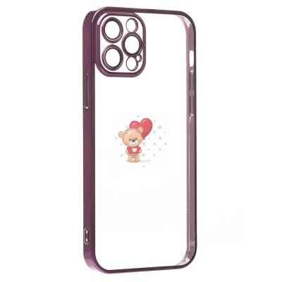 Чехол-накладка для Apple iPhone 12 Pro (фиолетовый) - PC073 с закрытой камерой Чехол-накладка для Apple iPhone 12 Pro (фиолетовый) - PC073 с закрытой камерой