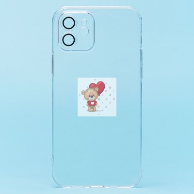 Чехол-накладка для Apple iPhone 12 (прозрачный) - PC073 с закрытой камерой Чехол-накладка для Apple iPhone 12 (прозрачный) - PC073 с закрытой камерой