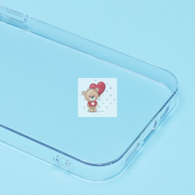 Чехол-накладка для Apple iPhone 12 (прозрачный) - PC073 с закрытой камерой