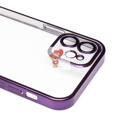 Чехол-накладка для Apple iPhone 12 (фиолетовый) - PC073 с закрытой камерой Чехол-накладка для Apple iPhone 12 (фиолетовый) - PC073 с закрытой камерой