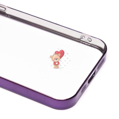 Чехол-накладка для Apple iPhone 12 (фиолетовый) - PC073 с закрытой камерой Чехол-накладка для Apple iPhone 12 (фиолетовый) - PC073 с закрытой камерой