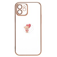 Чехол-накладка для Apple iPhone 12 (желтый) - PC073 с закрытой камерой