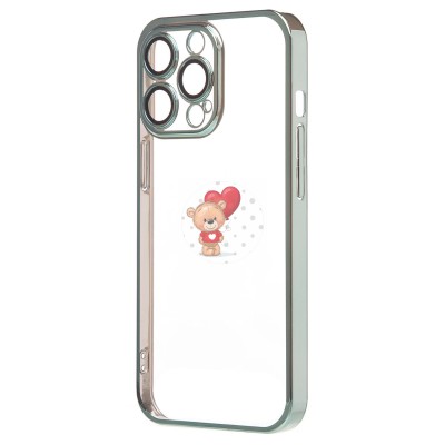 Чехол-накладка для Apple iPhone 13 Pro Max (зеленый) - PC073 с закрытой камерой