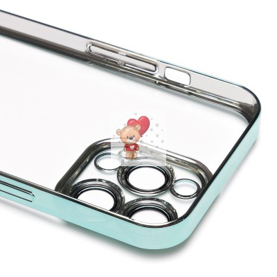 Чехол-накладка для Apple iPhone 13 Pro Max (зеленый) - PC073 с закрытой камерой