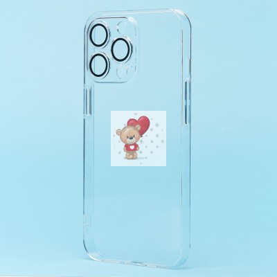 Чехол-накладка для Apple iPhone 13 Pro Max (прозрачный) - PC073 с закрытой камерой