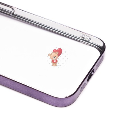 Чехол-накладка для Apple iPhone 13 Pro Max (фиолетовый) - PC073 с закрытой камерой