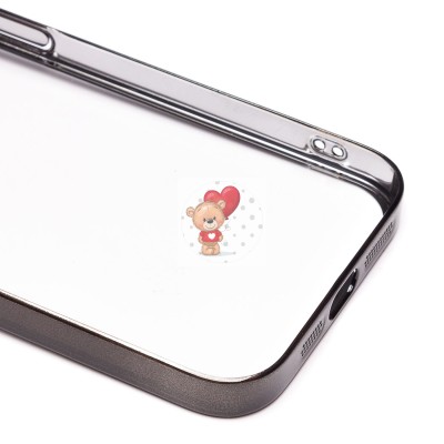 Чехол-накладка для Apple iPhone 13 Pro (черный) - PC073 с закрытой камерой