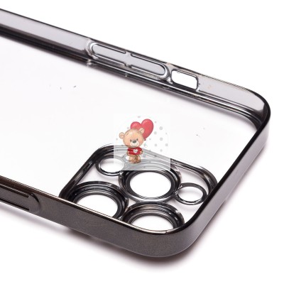 Чехол-накладка для Apple iPhone 13 Pro (черный) - PC073 с закрытой камерой