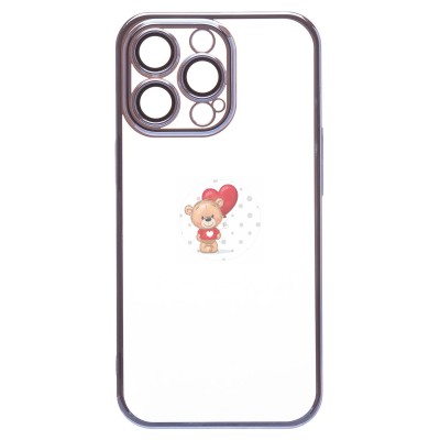 Чехол-накладка для Apple iPhone 13 Pro (синий) - PC073 с закрытой камерой