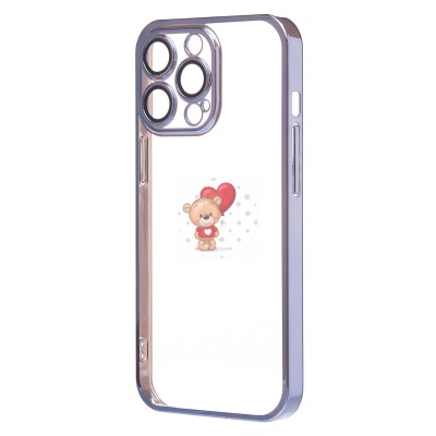 Чехол-накладка для Apple iPhone 13 Pro (синий) - PC073 с закрытой камерой