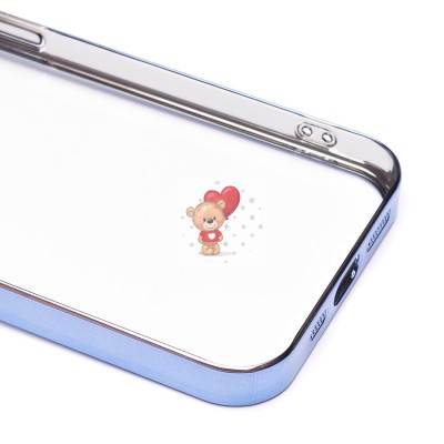 Чехол-накладка для Apple iPhone 13 Pro (синий) - PC073 с закрытой камерой