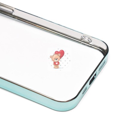 Чехол-накладка для Apple iPhone 13 Pro (зеленый) - PC073 с закрытой камерой