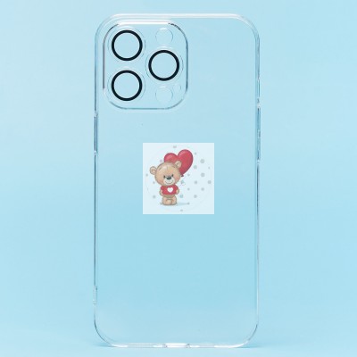 Чехол-накладка для Apple iPhone 13 Pro (прозрачный) - PC073 с закрытой камерой Чехол-накладка для Apple iPhone 13 Pro (прозрачный) - PC073 с закрытой камерой