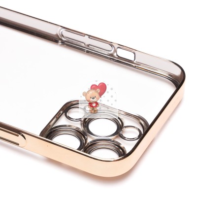 Чехол-накладка для Apple iPhone 13 Pro (желтый) - PC073 с закрытой камерой