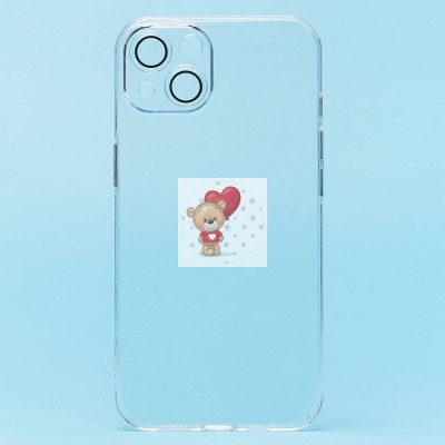 Чехол-накладка для Apple iPhone 13 (прозрачный) - PC073 с закрытой камерой Чехол-накладка для Apple iPhone 13 (прозрачный) - PC073 с закрытой камерой