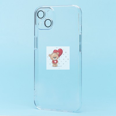 Чехол-накладка для Apple iPhone 13 (прозрачный) - PC073 с закрытой камерой Чехол-накладка для Apple iPhone 13 (прозрачный) - PC073 с закрытой камерой