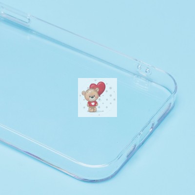 Чехол-накладка для Apple iPhone 13 (прозрачный) - PC073 с закрытой камерой Чехол-накладка для Apple iPhone 13 (прозрачный) - PC073 с закрытой камерой