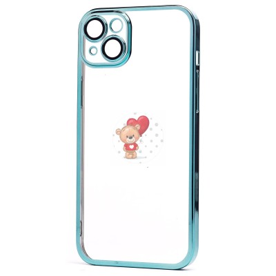 Чехол-накладка для Apple iPhone 14 Plus (зеленый) - PC073 с закрытой камерой