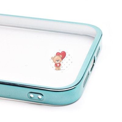 Чехол-накладка для Apple iPhone 14 Plus (зеленый) - PC073 с закрытой камерой