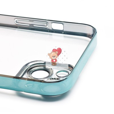 Чехол-накладка для Apple iPhone 14 Plus (зеленый) - PC073 с закрытой камерой