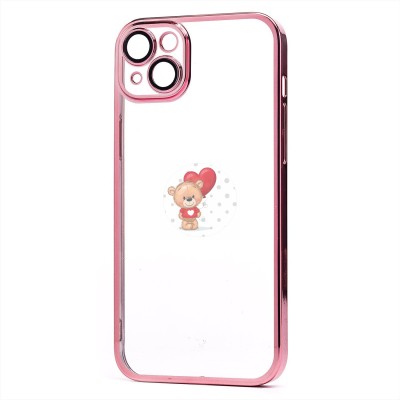 Чехол-накладка для Apple iPhone 14 Plus (розовое золото) - PC073 с закрытой камерой