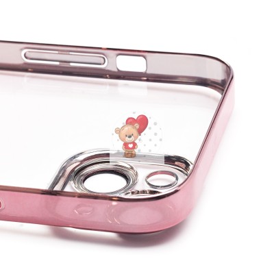 Чехол-накладка для Apple iPhone 14 Plus (розовое золото) - PC073 с закрытой камерой