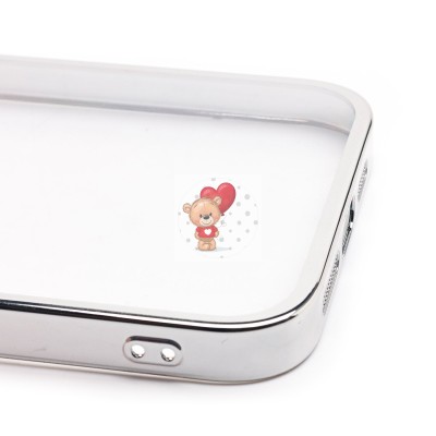 Чехол-накладка для Apple iPhone 14 Plus (серебяный) - PC073 с закрытой камерой Чехол-накладка для Apple iPhone 14 Plus (серебяный) - PC073 с закрытой камерой