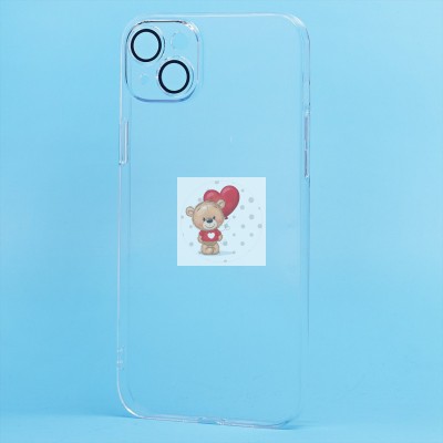 Чехол-накладка для Apple iPhone 14 Plus (прозрачный) - PC073 с закрытой камерой