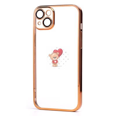 Чехол-накладка для Apple iPhone 14 Plus (желтый) - PC073 с закрытой камерой