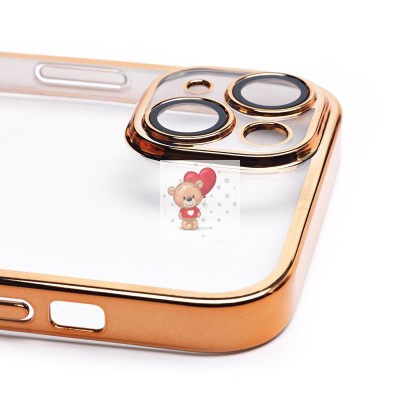 Чехол-накладка для Apple iPhone 14 Plus (желтый) - PC073 с закрытой камерой