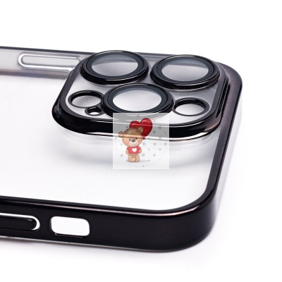 Чехол-накладка для Apple iPhone 14 Pro Max (черный) - PC073 с закрытой камерой