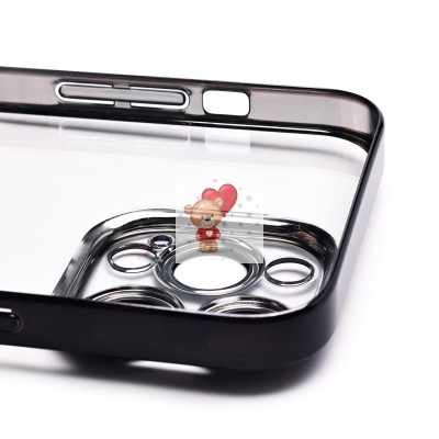 Чехол-накладка для Apple iPhone 14 Pro Max (черный) - PC073 с закрытой камерой