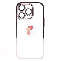 Чехол-накладка для Apple iPhone 14 Pro Max (серебяный) - PC073 с закрытой камерой