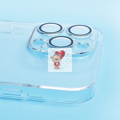 Чехол-накладка для Apple iPhone 14 Pro Max (прозрачный) - PC073 с закрытой камерой