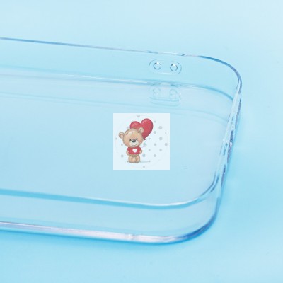 Чехол-накладка для Apple iPhone 14 Pro (прозрачный) - PC073 с закрытой камерой