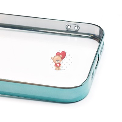 Чехол-накладка для Apple iPhone 14 (зеленый) - PC073 с закрытой камерой