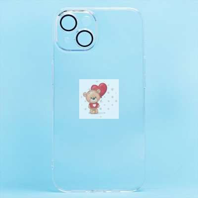 Чехол-накладка для Apple iPhone 14 (прозрачный) - PC073 с закрытой камерой