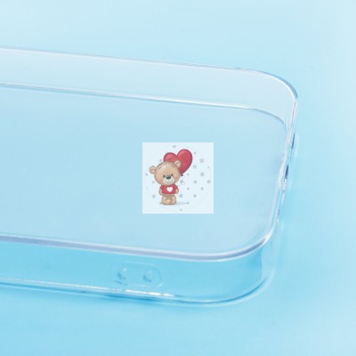 Чехол-накладка для Apple iPhone 14 (прозрачный) - PC073 с закрытой камерой