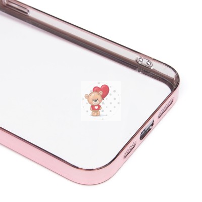 Чехол-накладка для Apple iPhone 15 Pro Max (розовое золото) - PC073 с закрытой камерой