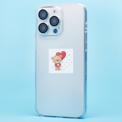 Чехол-накладка для Apple iPhone 15 Pro Max (прозрачный) - PC073 с закрытой камерой