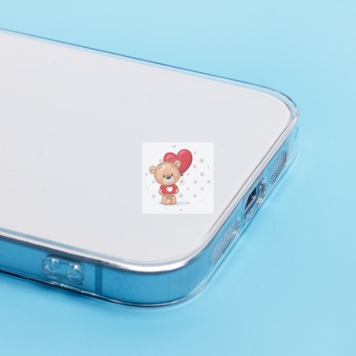 Чехол-накладка для Apple iPhone 15 Pro Max (прозрачный) - PC073 с закрытой камерой