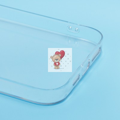 Чехол-накладка для Apple iPhone 15 Pro Max (прозрачный) - PC073 с закрытой камерой