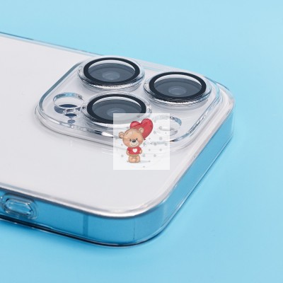 Чехол-накладка для Apple iPhone 15 Pro (прозрачный) - PC073 с закрытой камерой