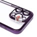 Чехол-накладка для Apple iPhone 15 Pro (фиолетовый) - PC073 с закрытой камерой