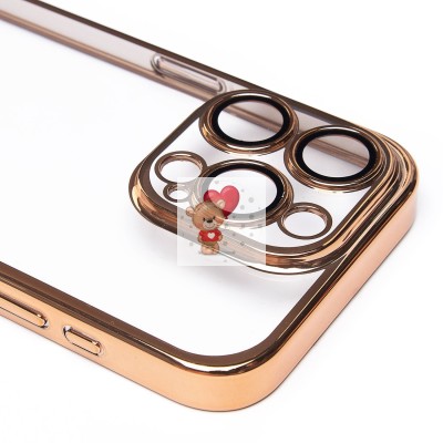 Чехол-накладка для Apple iPhone 15 Pro (желтый) - PC073 с закрытой камерой